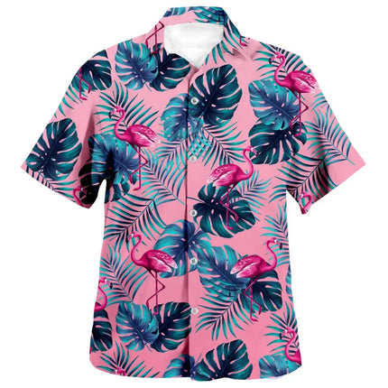 Men's Funny Alien 3D Hawaiian Beach Shirts