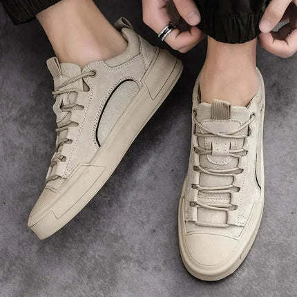 Men Footwear Vintage Leather High Casual Sneakers - Men Footwear - Picksummer - Mad Fly Essentials