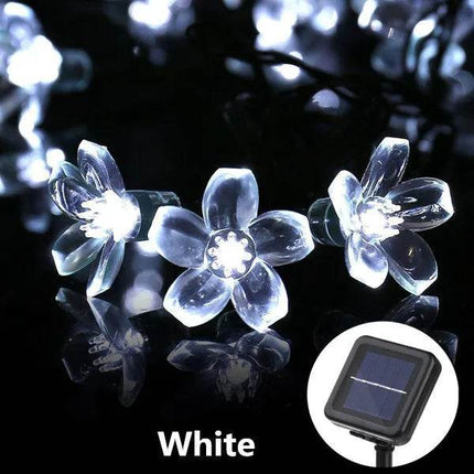 Outdoor Solar LED Fairy Lights Cherry Blossoms Garden Lawn Patio Decor - Mad Fly Essentials