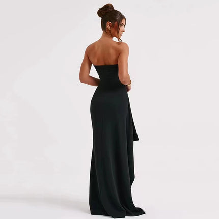 Party Dress Women Off-shoulder High Split Maxi Party Dress - Party Dress - Mozision - Mad Fly Essentials