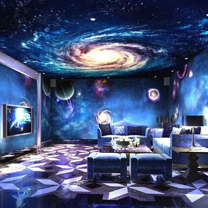 Custom 3D Starry Night Mural Wallpaper - Mad Fly Essentials