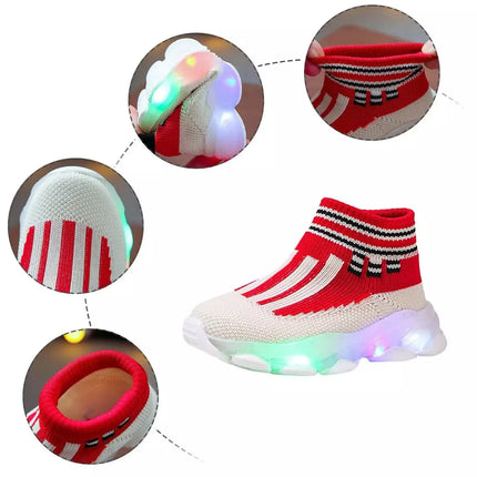 Baby Girl Luminous LED Sport Shoes - Kids Shop Mad Fly Essentials