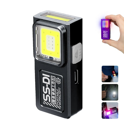 Keychain LED USB Rechargeable Mini Flashlight with magnet - Keychain - Peiqi - Mad Fly Essentials