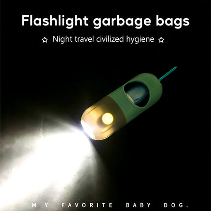 Pet Bag Dispenser Portable LED Flashlight