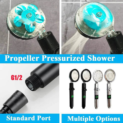 360 Rotation Led Digital Temperature Shower Head - Mad Fly Essentials