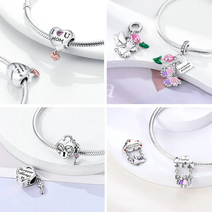 Women Accessories 925 Valentine Love Family DIY Jewelry Charm - Women Accessories - Valentines Day Specials - Mad Fly Essentials