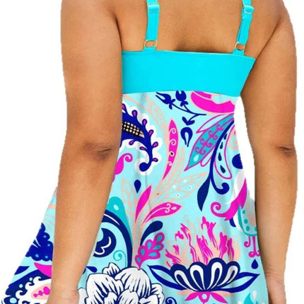 Tankini Set Women 3D Fashion Paisley Tankini - Tankini Set - Swimmart - Mad Fly Essentials