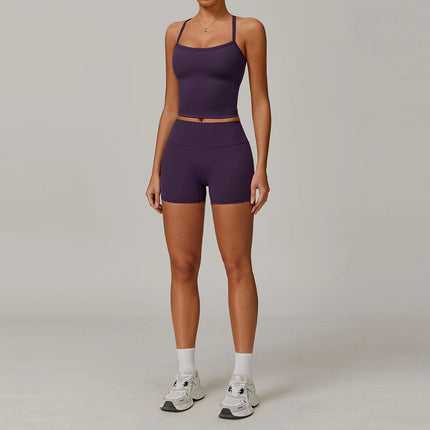 Activewear Set Women 2pc Crop Top Yoga Sportswear Set - Activewear Set - Bessmini - Mad Fly Essentials