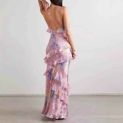 Women Sleeveless Floral Bohemian Beach Dress - Mad Fly Essentials