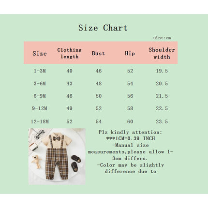 Baby Romper Boy Bowtie Long Plaid Gentleman Suit - Baby Romper - Bibihou - Mad Fly Essentials