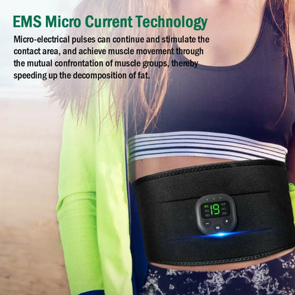 Men Smart USB EMS Muscle Stimulating Belt