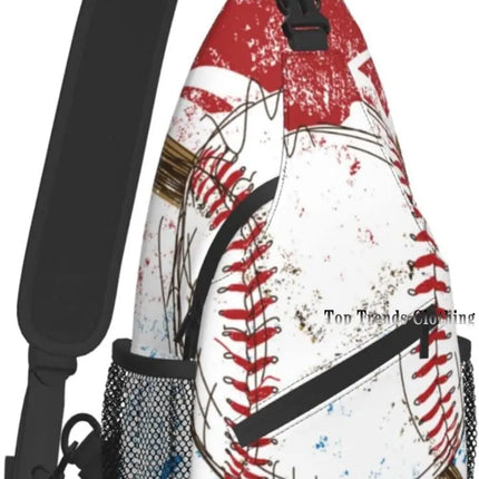 Crossbody Bag Men Baseball Sling Chest Bag - Crossbody Bag - Heatboywade - Mad Fly Essentials