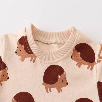Baby Boy Hedgehog Animal Long Sweaters - Mad Fly Essentials
