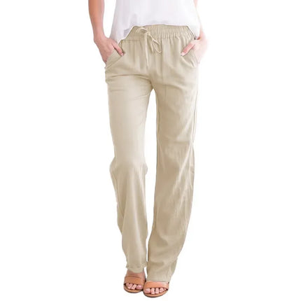 Pants Women Drawstring Casual Wide Leg Pants - Pants - Adyce - Mad Fly Essentials