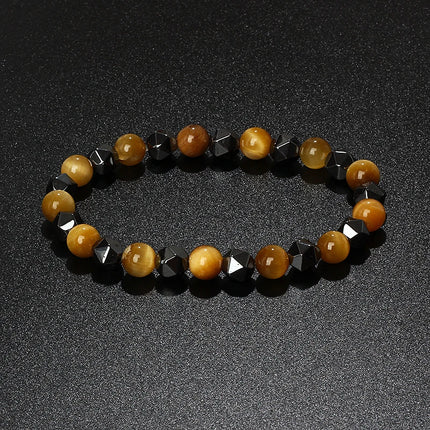 Bracelet Natural Tiger Eye Hematite Bracelets - Bracelet - Hobborn - Mad Fly Essentials