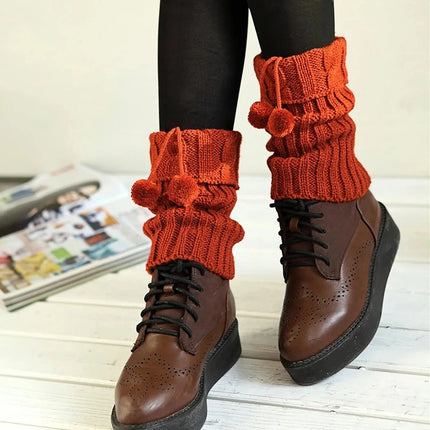 Women Thigh-High Knit Stocking Leg Warmers