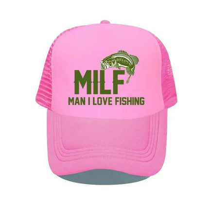 Men 'Man I Love Fishing' MILF Trucker Hats - Men's Fashion Mad Fly Essentials