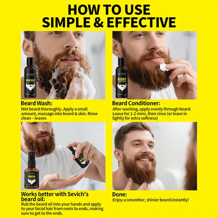 Beard Care Natural Growth Shampoo Beard Care Kit - Beard Care - Beard Biib - Mad Fly Essentials