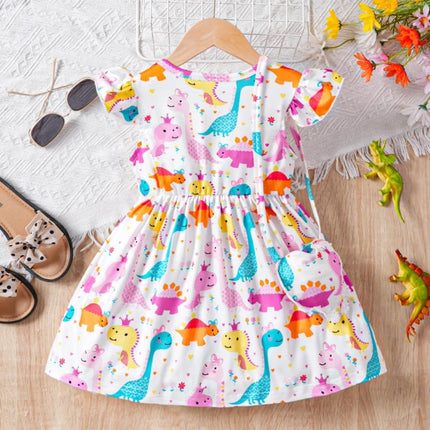 Baby Girls Summer Animal Dinosaur Dress