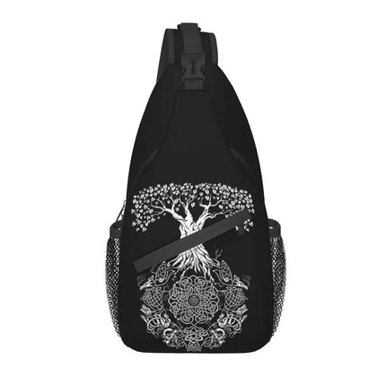 Crossbody Bag Tree of Life Vikings Brown Leather Sling Bags - Crossbody Bag - CPLIFE - Mad Fly Essentials