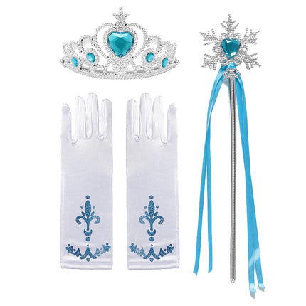 Girl Seasonal Wear Gloves Wand Princess Costume Accessories Set - Girl Seasonal Wear - Zawaland - Mad Fly Essentials