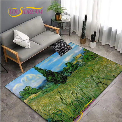 Area Rug Van Gogh Starry Night Living Home Rug - Area Rug - Louisidream - Mad Fly Essentials