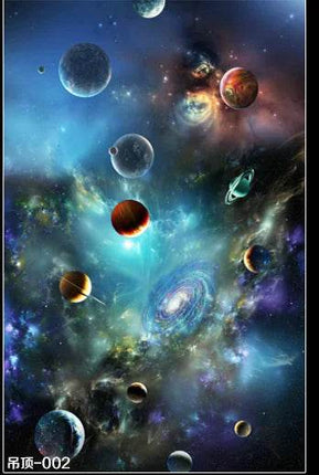 Custom 3D Starry Night Mural Wallpaper - Mad Fly Essentials