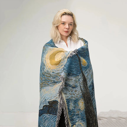 Home Decor Van Gogh Starry Night Flannel Throw Blanket - Home Decor - Starlight - Mad Fly Essentials