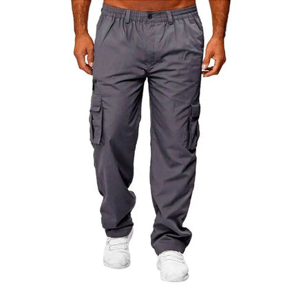 Men Loose Straight-Leg Cargo Pants - Mad Fly Essentials