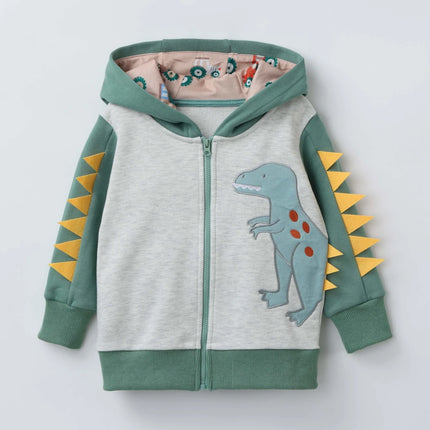 Jacket Baby Boys Cartoon Dinosaur Fall Hooded Camouflage Jackets - Jacket - Rubby - Mad Fly Essentials