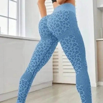 Women Leopard 3D Fitness Leggings - Mad Fly Essentials