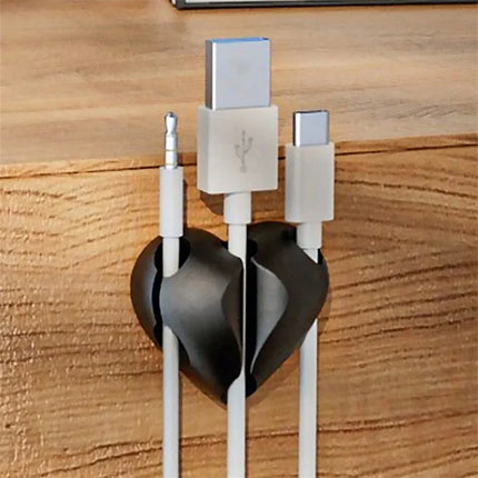 Home Electronics 2pc Heart Shaped Mini Cable Organizer - Home Electronics - Harko - Mad Fly Essentials