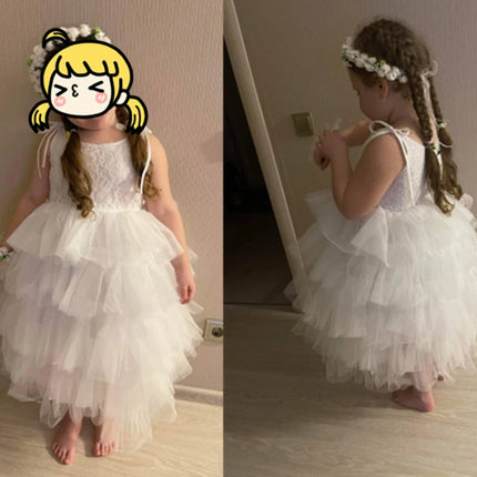 Baby Girls 3-8Y Sleeveless Birthday Flower Dress