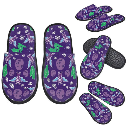 Slippers Men Indoor Neon Witchy Halloween Shoes - Slippers - OEING - Mad Fly Essentials