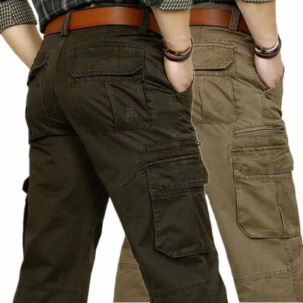 Cargo Pants Men Straight Leg Casual Khaki Pants - Cargo Pants - ICPANS - Mad Fly Essentials