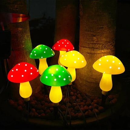 Solar Outdoor Garden Pathway Mushroom Light Sets