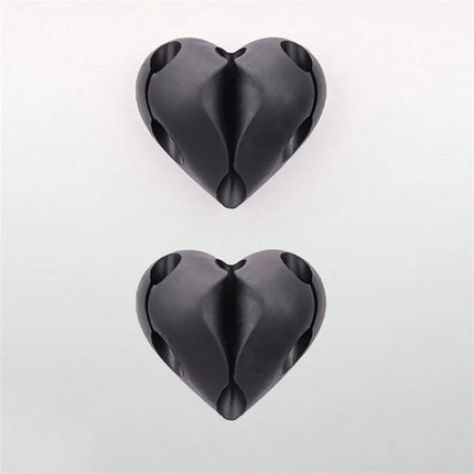 Home Electronics 2pc Heart Shaped Mini Cable Organizer - Home Electronics - Harko - Mad Fly Essentials