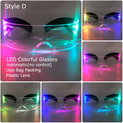 Hot LED Luminous Neon Halloween Christmas Party Glasses
