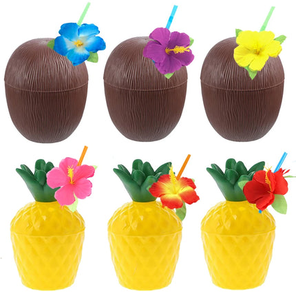 Party Essentials Pineapple Strawberry Fruit 8pc Cups - Party Essentials - 001 - Mad Fly Essentials