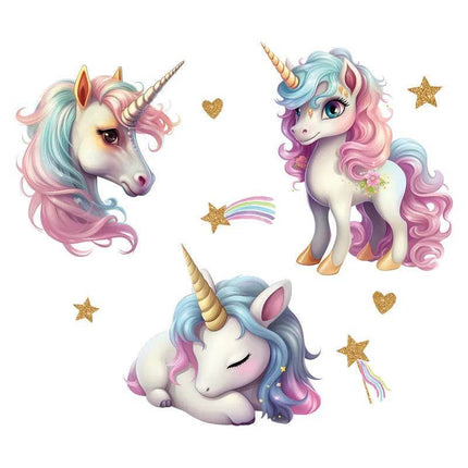 Girls Room 3D Unicorn Wall Stickers - Mad Fly Essentials