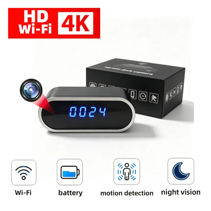 Alarm Clock Mini Night Vision 1080P Camera - Alarm Clock - iSurvivor - Mad Fly Essentials