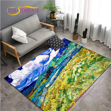 Area Rug Van Gogh Starry Night Living Home Rug - Area Rug - Louisidream - Mad Fly Essentials
