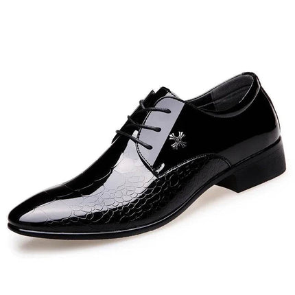 Men Leather Pointed Toe Wedding Loafers - Mad Fly Essentials