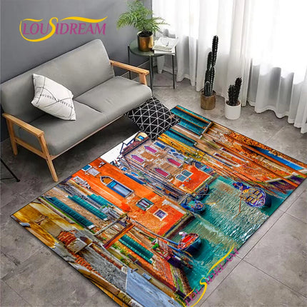 Area Rug Van Gogh Starry Night Living Home Rug - Area Rug - Louisidream - Mad Fly Essentials
