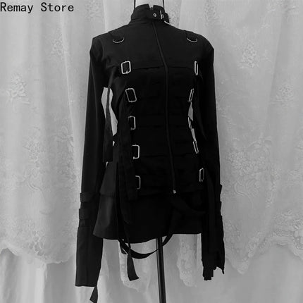 Mini Dress Women Black Off-Shoulder Gothic Dress - Mini Dress - Eillysevens - Mad Fly Essentials