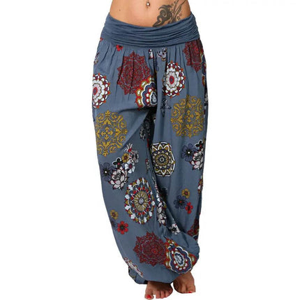 Women Summer Floral Harem Fashion Pants - Mad Fly Essentials