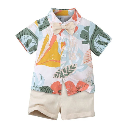 Clothing Set Boy Summer Floral Vacation Seasonal Wear - Clothing Set - Surferfish - Mad Fly Essentials