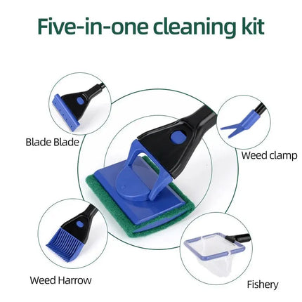 Fish Tank Decor Algae Scraping Tool Set - Fish Tank Decor - Seven Master - Mad Fly Essentials