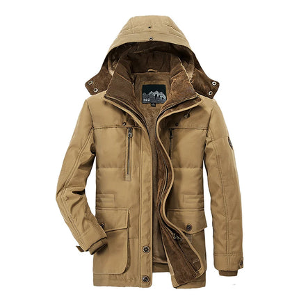 Jacket Men Long Winter Down Cargo Hooded Outerwear - Jacket - LBL Private Label - Mad Fly Essentials