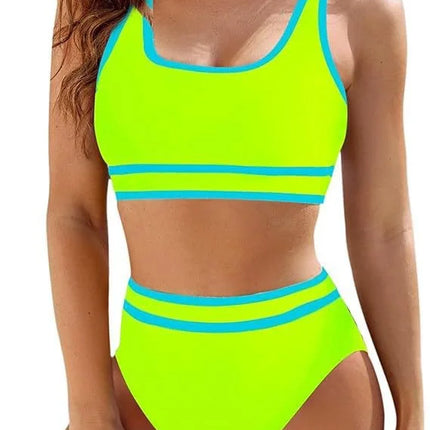 Swimwear Set Women Solid Blue Fitness Swimwear - Swimwear Set - Askate - Mad Fly Essentials